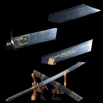 The Kokitei Handmade Chinese Dao Pattern Steel-Romance of Men